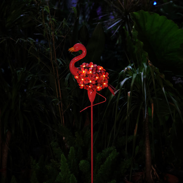 Flamingo Solar Lights Garden Pathway Outdoor Flamingo Stake