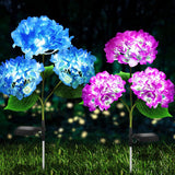 Hydrangea Flower LED Solar Light Garden Lighting Purple