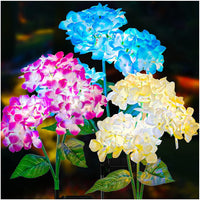 Hydrangea Flower LED Solar Light Garden Lighting Blue