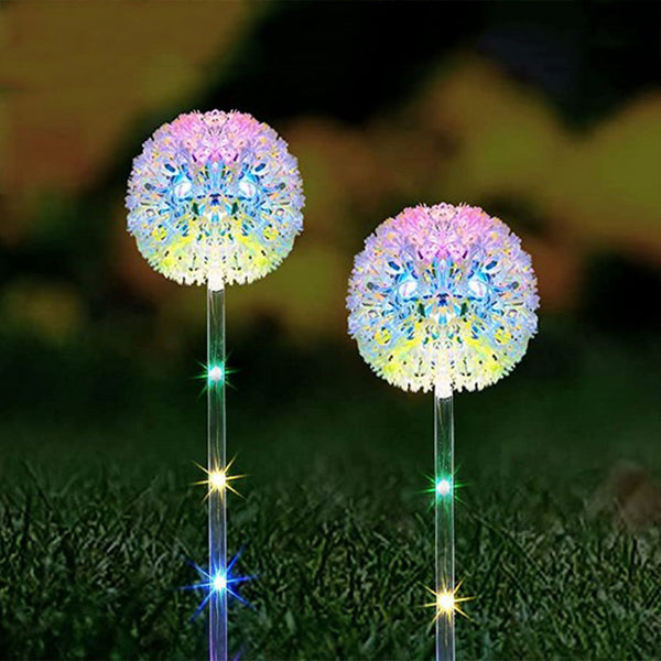 2Pcs Dandelion Garden Lights Solar Lights Outdoor Garden Decor