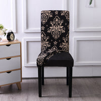 Stretch Dining Chair Cover Removable Washable Chair Covers 4 Pack Stark Black