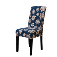 Stretch Dining Chair Cover Removable Washable Chair Covers 4 Pack Christmas Snowflake Style