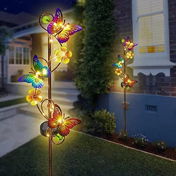 Butterfly Solar Garden Lights Outdoor Garden Decor
