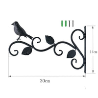 Hanging Plant Bracket Planter Outdoor Hook Three-Leaf Bird Style