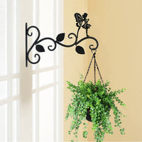 Hanging Plant Bracket Planter Outdoor Hook-Three Leaf Quiet Fairy Style