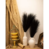 Pampas Grass Decors Tall Faux Pampas Grasses Bundle-Black