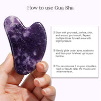 Jade Roller for Face and Gua Sha Scraping Massager Set