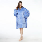 Unisex Hoodie Blanket Hooded Robe Oversized Wearable Throw Blanket Adult