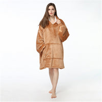 Unisex Hoodie Blanket Hooded Robe Oversized Wearable Throw Blanket Adult