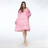 Unisex Hoodie Blanket Hooded Robe Oversized Wearable Throw Blanket Adult