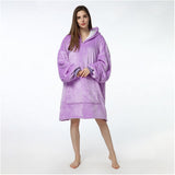 Unisex Hoodie Blanket Hooded Robe Oversized Wearable Throw Blanket Adult