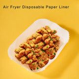 Set of 100PCS Air Fryer Liners Rectangle Disposable Papers Liner-White