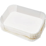 Set of 100PCS Air Fryer Liners Rectangle Disposable Papers Liner-White