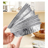 Set of 50Pcs Air Fryer Disposable Aluminum Foil Liners Bundle-6 Inches