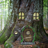 Fairy Door and Windows for Yard Garden Tree Art Sculpture Decoration