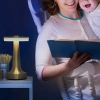 Rechargeable Touch Sensor Lamp Dimmable LED Table Lamp Night Light Gold