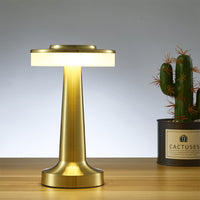 Rechargeable Touch Sensor Lamp Dimmable LED Table Lamp Night Light Gold