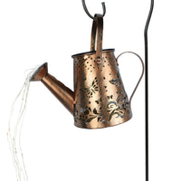 Solar Light Hollow Butterfly Watering Can Lights