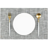 6Pcs Set Dining Table Placemats Grey