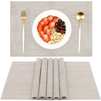 6Pcs Set Dining Table Placemats Beige