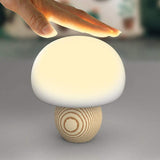 USB Touch Sensor LED Night Light Pat Lamp Mushroom Shape Table Lamp