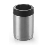 12 Ounce Double Wall Can Cooler Cup With Silver Lid Silver