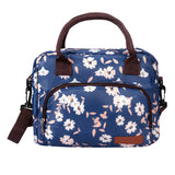 Insulated Lunch Bag Cross-body Cooler Lunch Box Small Flower Style