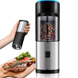 LED Automatic Electric Gravity Salt Pepper Grinder Mill Adjustable Coarseness