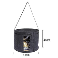 Foldable Hat Storage Box with Dustproof Lid