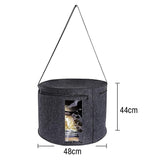 Foldable Hat Storage Box with Dustproof Lid