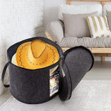 Foldable Hat Storage Box with Dustproof Lid