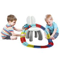 Changeable Track with LED Light Race Car Flexible Electric Bendable Car Toy-Style 2