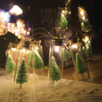 Christmas String Light Wishing Bottle Lamp Christmas Tree Copper Wire Decoration String Lamp for Xmas Wedding Party Decor Style 1