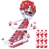 Santa Race Track Toys Set Educational Music Slides Toy for Christmas