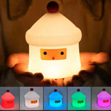 Colour Changing Christmas House Night Light Dimming Pat Table Lamp