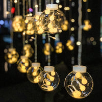 Wishing Ball Curtain String Lights Fairy Hanging Lights Warm White