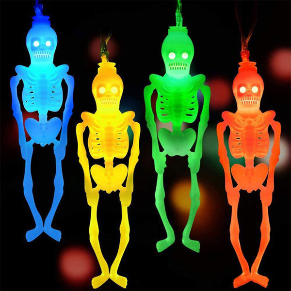 3M 20LEDs Skeleton Skull String Lights Halloween Lights Decorations