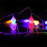 3M 20LEDs Skeleton Skull String Lights Halloween Lights Decorations