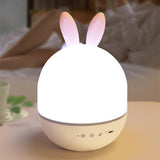 3 in 1 Rechargeable Rotating Star Projector Lamp Rabbit Night Light with Music Box