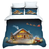 Christmas Bedding 3pcs Set for Double Bed-Style 1