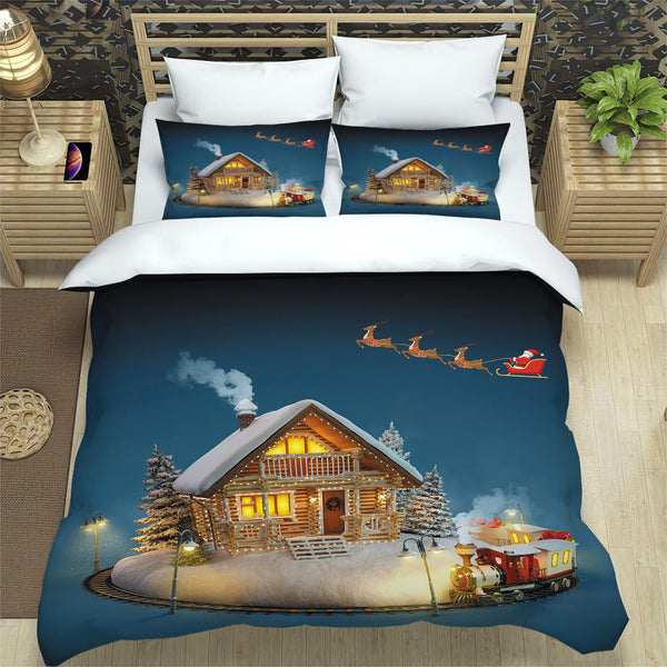 Christmas Bedding 2pcs Set for Single Bed-Style 1