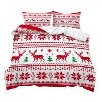 Christmas 2pcs Bedding Set Quilt Cover Pillowcases Set for Single Bed-Style 3