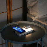 4 in 1 Folding Wireless Charger with Touch Lamp Night Light White