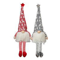 2pcs Set Halloween Christmas Faceless Gnome Plush LED Ornaments Tomte Decor