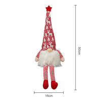 2pcs Set Halloween Christmas Faceless Gnome Plush LED Ornaments Tomte Decor