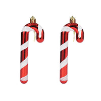 2pcs Set Christmas Tree Hanging Pendants Wall Window Table Ornaments Crutch Style