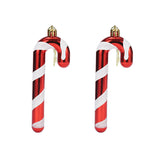 2pcs Set Christmas Tree Hanging Pendants Wall Window Table Ornaments Crutch Style