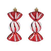 2pcs Set Christmas Tree Hanging Pendants Wall Window Table Ornaments Candy Style