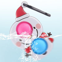 4pcs Pop Christmas Mini Bubbles Fidget Keychain Toys for Kids and Adults