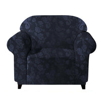 Vintage Embossed Flower Sofa Cover Stretch Chair Couch Slipcovers Blac –  fancygrab